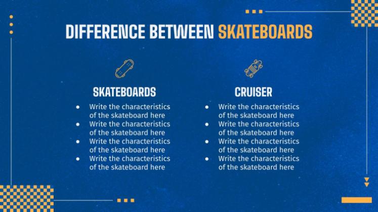 Mises à jour des produits de skate Modèles de présentation