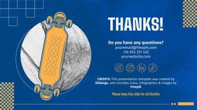 Mises à jour des produits de skate Modèles de présentation