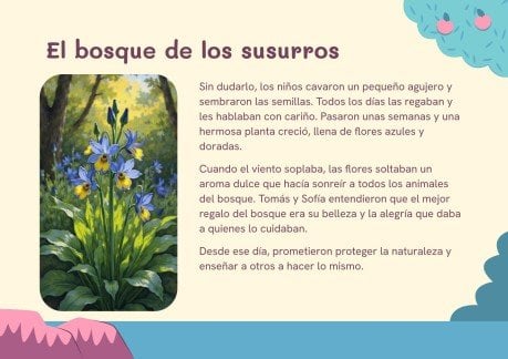 The Enchanted Forest - Language and Literature - 1st Grade presentation template 
