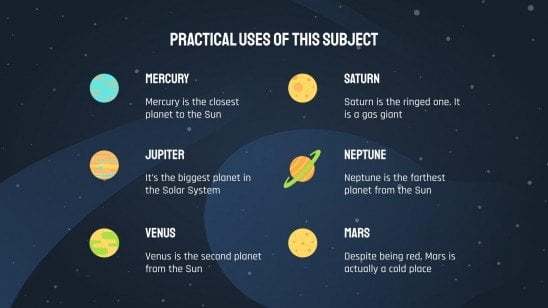 Sonnensystem-Lektion Präsentationsvorlage