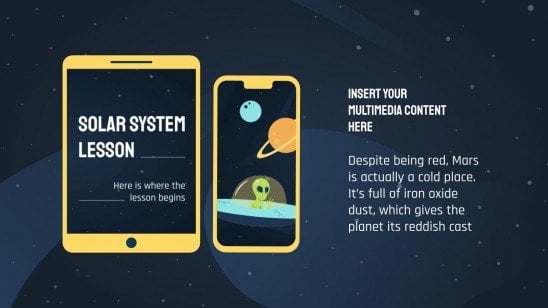 Solar System Lesson presentation template 