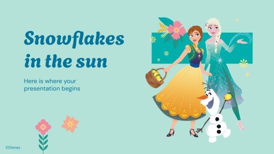 Été de La Reine des neiges Modèles de présentation