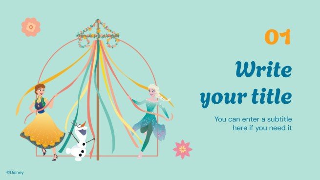 Été de La Reine des neiges Modèles de présentation