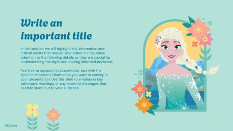 Été de La Reine des neiges Modèles de présentation