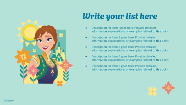 Été de La Reine des neiges Modèles de présentation