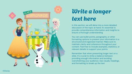 Été de La Reine des neiges Modèles de présentation