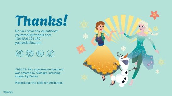 Été de La Reine des neiges Modèles de présentation