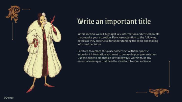 Modelo de apresentação Vilões da Disney