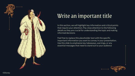 Modelo de apresentação Vilões da Disney