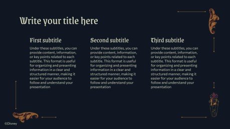 Modelo de apresentação Vilões da Disney