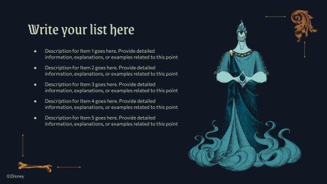 Modelo de apresentação Vilões da Disney