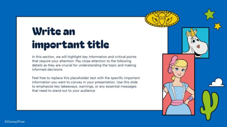 Toy Story presentation template 