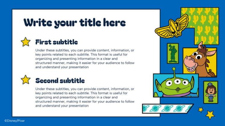 Toy Story presentation template 