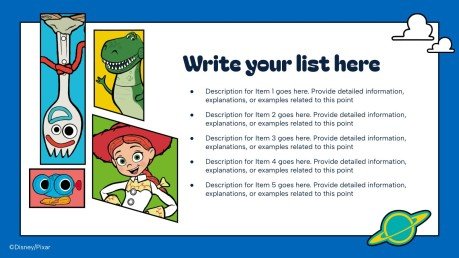 Toy Story presentation template 