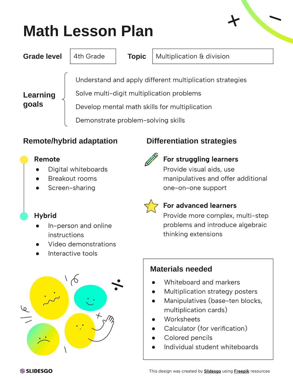 Free Math Google Slides themes and PowerPoint templates