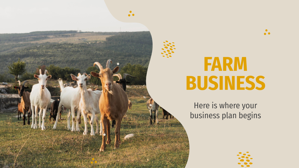 Farm Business Plan presentation template 