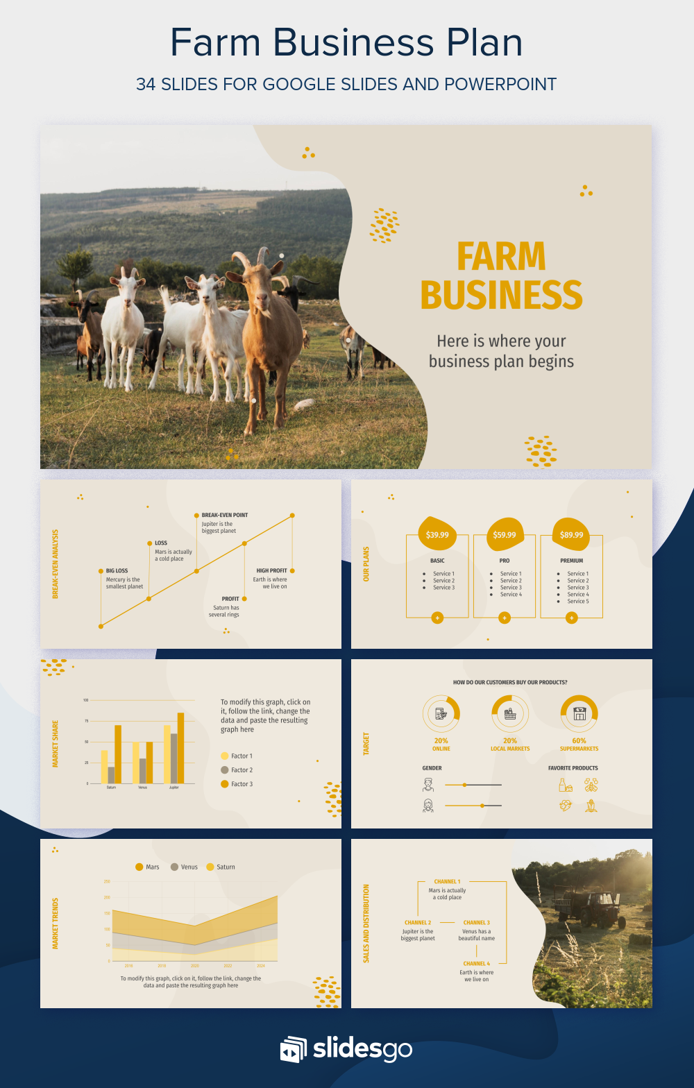 Farm Business Plan Google Slides Theme & PowerPoint Template