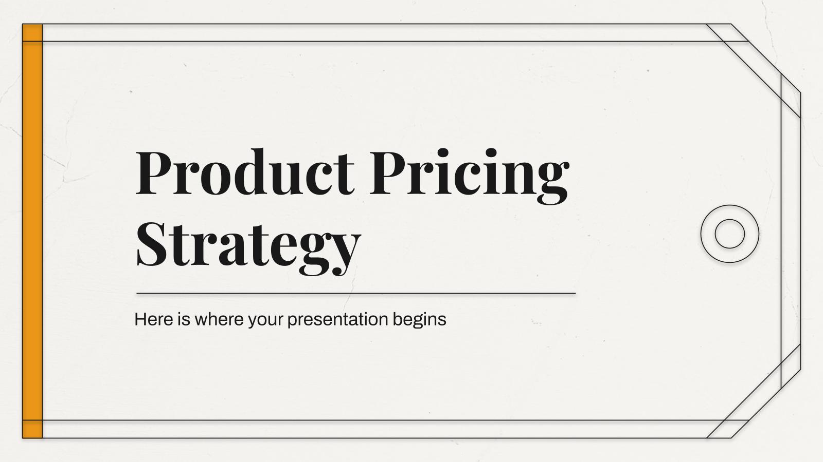 Product Pricing Strategy presentation template 