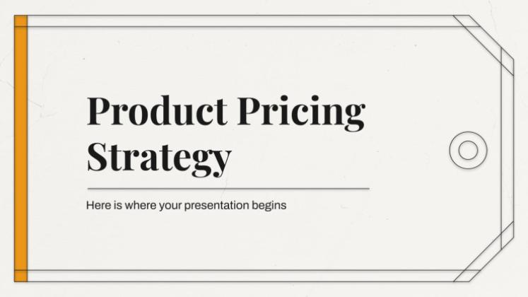Produktpreisstrategie Präsentationsvorlage