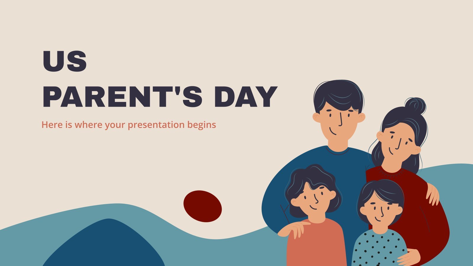 US Parent's Day presentation template 