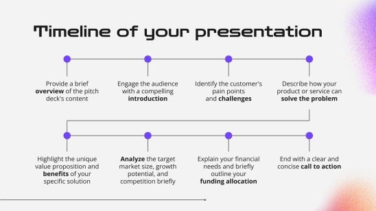 Pitch Deck coloré dégradé Modèles de présentation