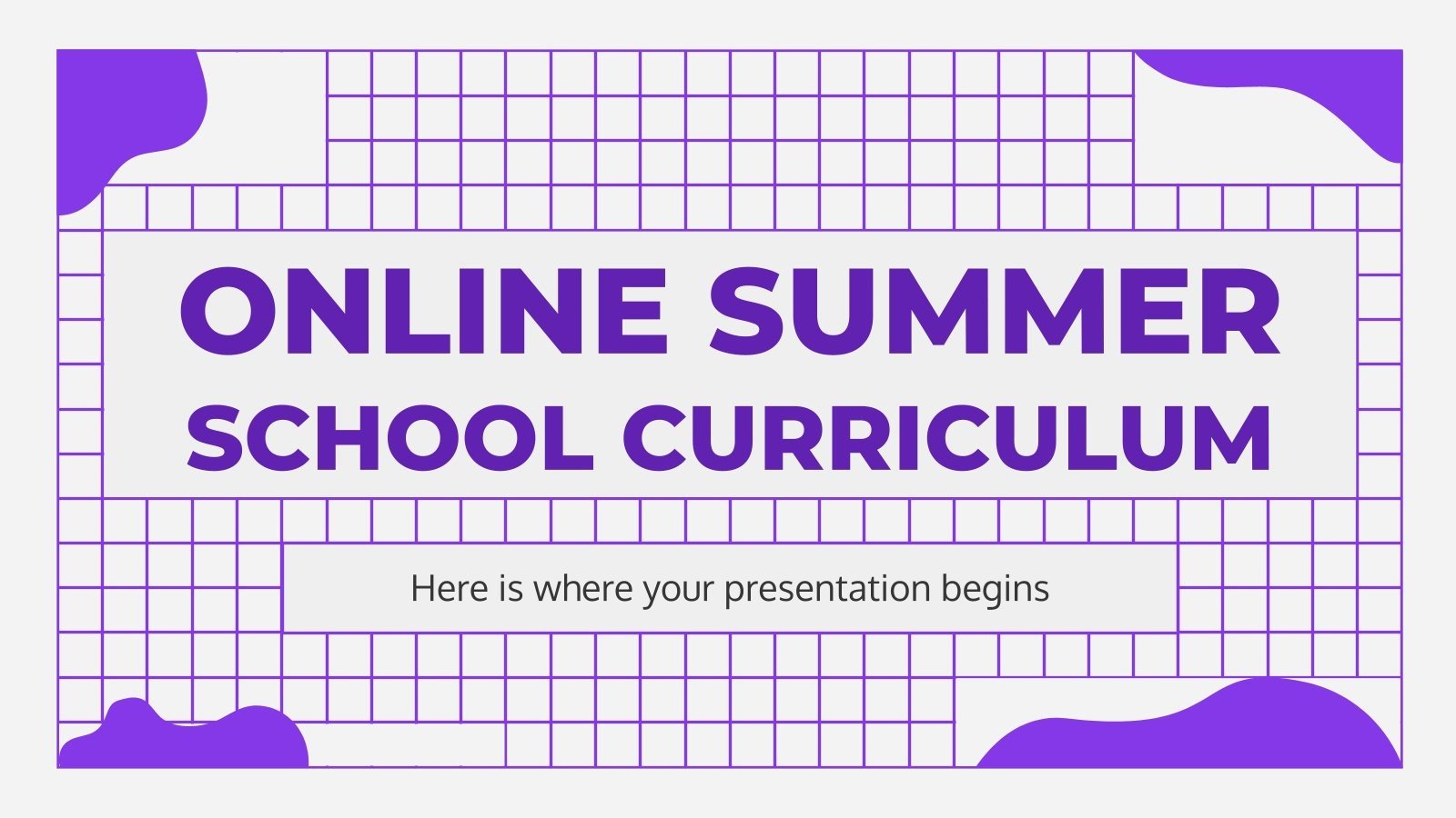 Online Summer School Curriculum | Google Slides & PPT