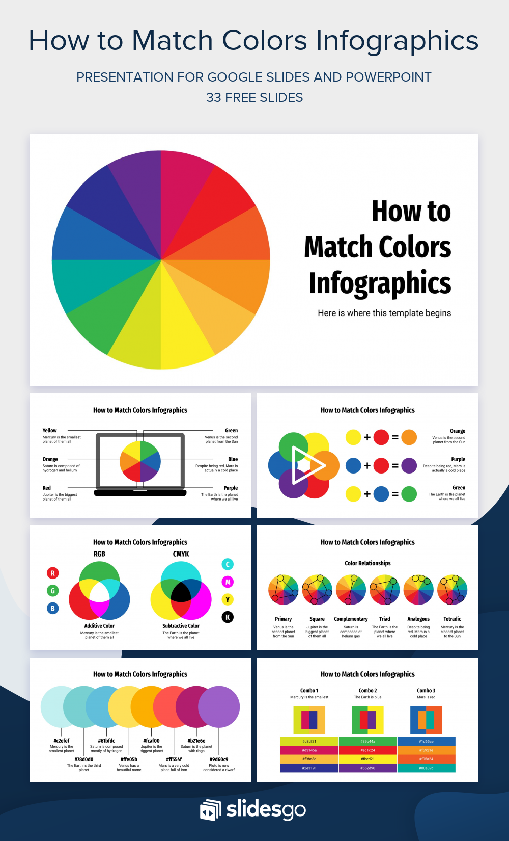 How to Match Colors Infographics Google Slides & PowerPoint
