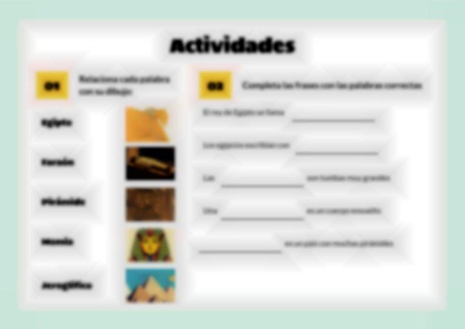 Plantilla de presentación Los egipcios y sus pirámides - 1.º de primaria