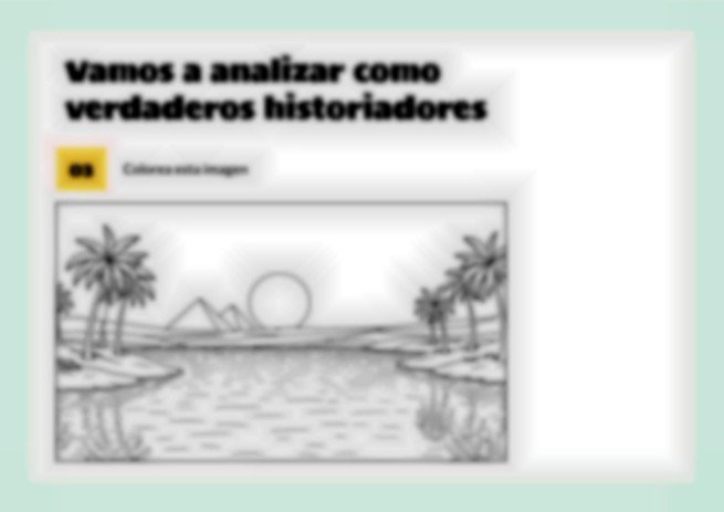 Plantilla de presentación Los egipcios y sus pirámides - 1.º de primaria