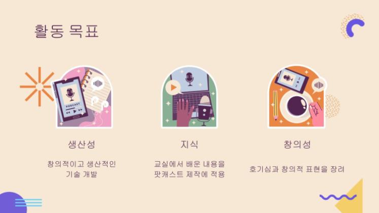 나만의 팟캐스트 만들기 프레젠테이션 템플릿