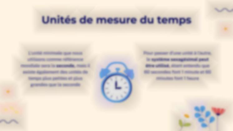 Les différentes manières de mesurer le temps Modèles de présentation