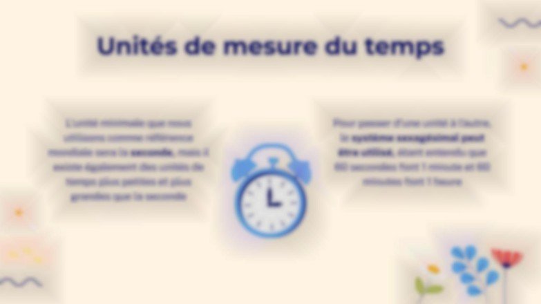 Les différentes manières de mesurer le temps Modèles de présentation