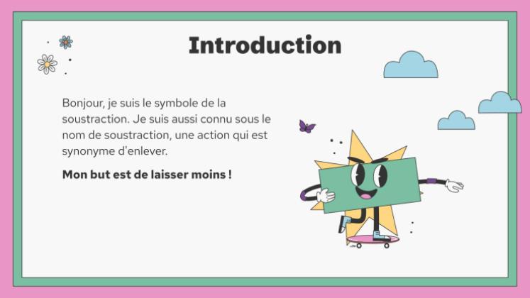 Soustraction sans emprunt Modèles de présentation