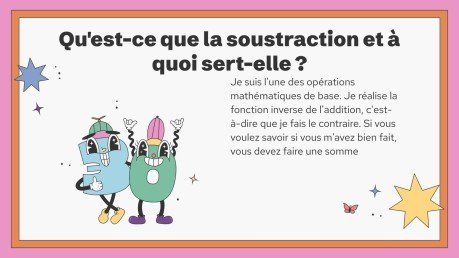 Soustraction sans emprunt Modèles de présentation