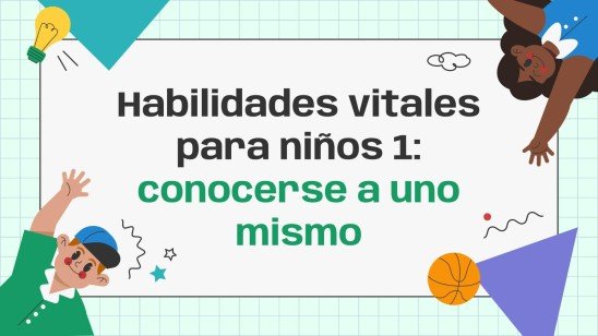 Plantilla de presentación Serie de habilidades para la vida para niños 1: Conócete a ti mismo
