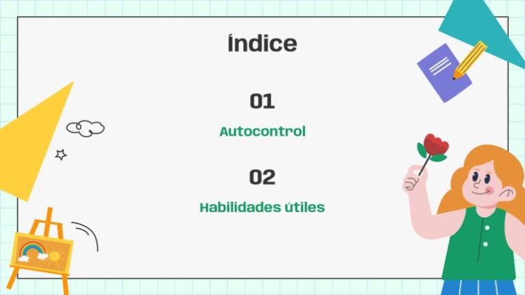 Plantilla de presentación Serie de habilidades para la vida para niños 1: Conócete a ti mismo