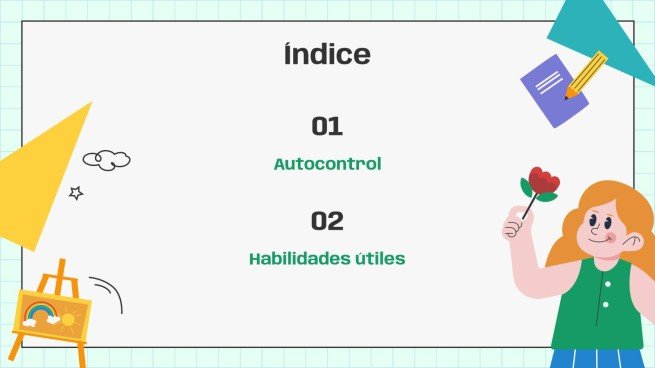 Plantilla de presentación Serie de habilidades para la vida para niños 1: Conócete a ti mismo