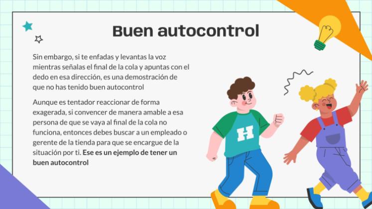 Plantilla de presentación Serie de habilidades para la vida para niños 1: Conócete a ti mismo