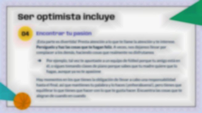 Plantilla de presentación Serie de habilidades para la vida para niños 4: La actitud correcta para alcanzar el éxito