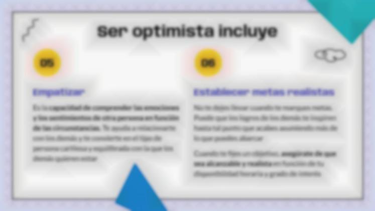 Plantilla de presentación Serie de habilidades para la vida para niños 4: La actitud correcta para alcanzar el éxito