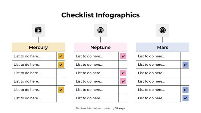 Checklist Infographics Template