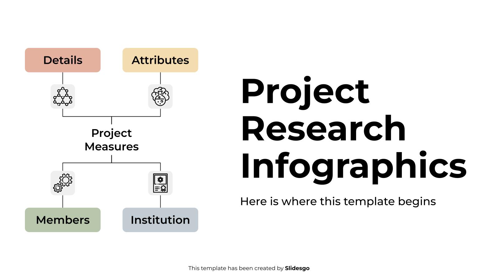 프로젝트 연구 인포그래픽 프레젠테이션 템플릿