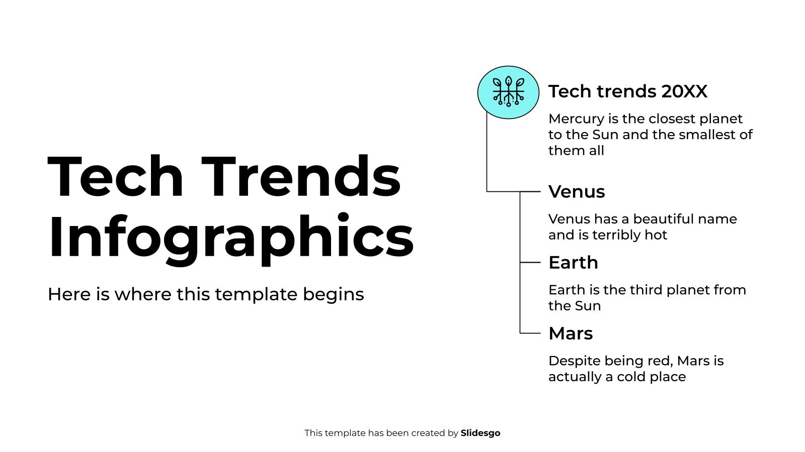 Tech Trends Infographics presentation template 