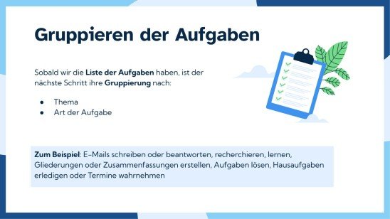 Time-Boxing Schritt für Schritt Präsentationsvorlage