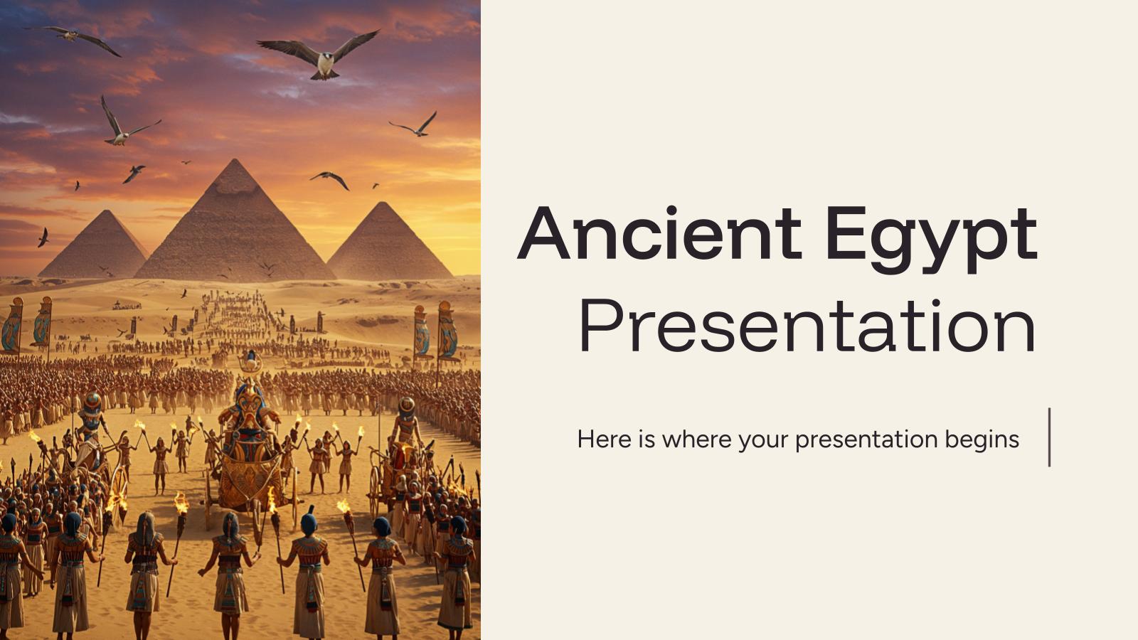 Ancient Egypt presentation template 