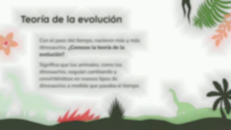 Plantilla de presentación La historia de los dinosaurios