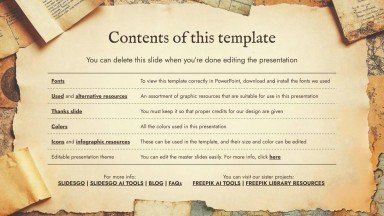 World History Key Moments for High School presentation template 