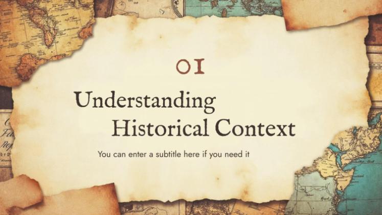 World History Key Moments for High School presentation template 