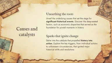 World History Key Moments for High School presentation template 