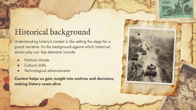 World History Key Moments for High School presentation template 
